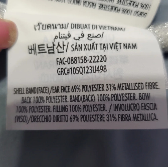 NWT Disney Parks 100 Years Platinum Cast Member Mickey Ears Headband - Picture 9 of 9